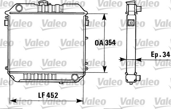 Valeo 819313 - Radiatore, Raffreddamento motore autozon.pro