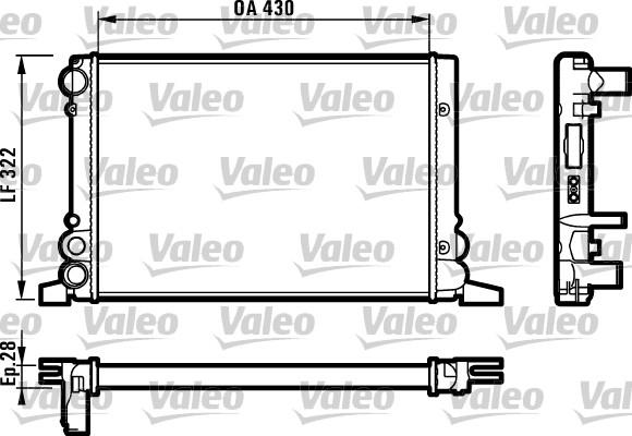 Valeo 819259 - Radiatore, Raffreddamento motore autozon.pro