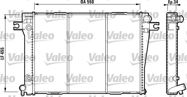 Valeo 819271 - Radiatore, Raffreddamento motore autozon.pro