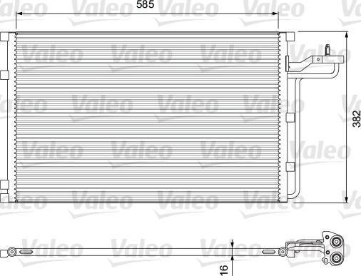 Valeo 814416 - Condensatore, Climatizzatore autozon.pro