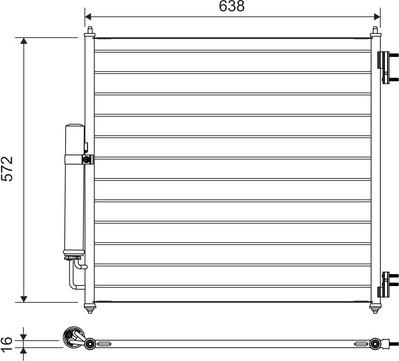 Valeo 814053 - Condensatore, Climatizzatore autozon.pro