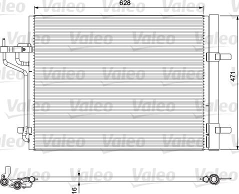 Valeo 814390 - Condensatore, Climatizzatore autozon.pro