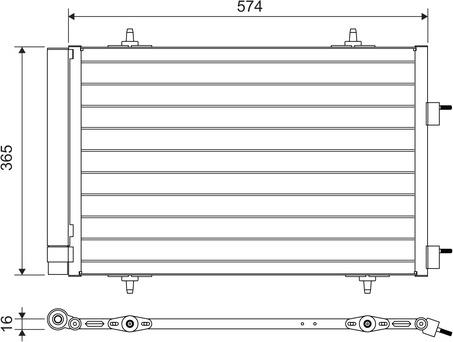 Valeo 814365 - Condensatore, Climatizzatore autozon.pro