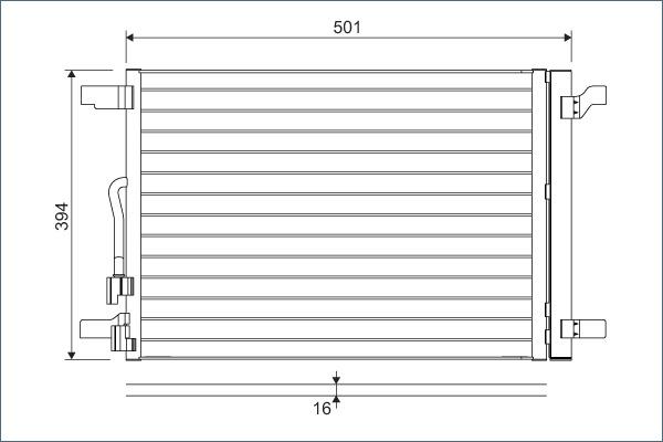 Valeo 814301 - Condensatore, Climatizzatore autozon.pro