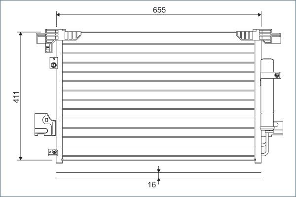 Valeo 814315 - Condensatore, Climatizzatore autozon.pro