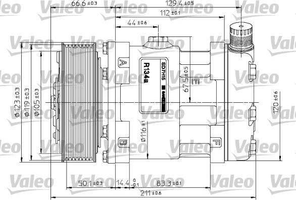 Valeo 815867 - Compressore, Climatizzatore autozon.pro