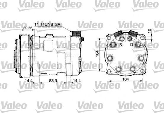 Valeo 815876 - Compressore, Climatizzatore autozon.pro