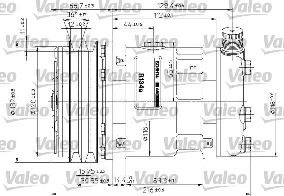 Valeo 815877 - Compressore, Climatizzatore autozon.pro