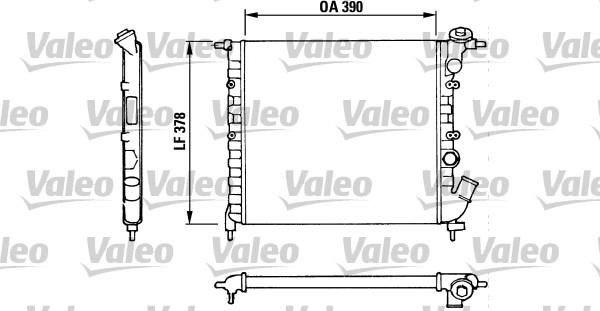 Valeo 816655 - Radiatore, Raffreddamento motore autozon.pro