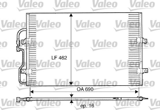 Valeo 816852 - Condensatore, Climatizzatore autozon.pro