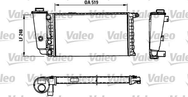 Valeo 816707 - Radiatore, Raffreddamento motore autozon.pro