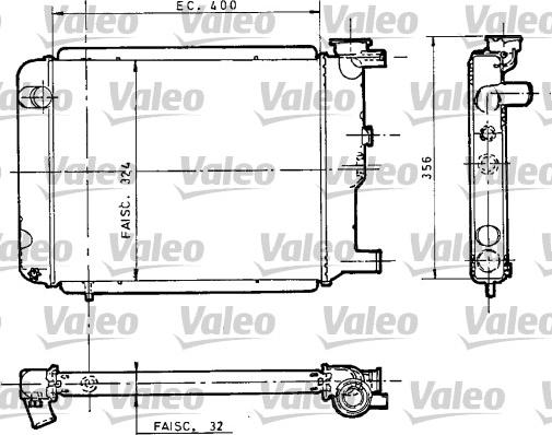 Valeo 810946 - Radiatore, Raffreddamento motore autozon.pro