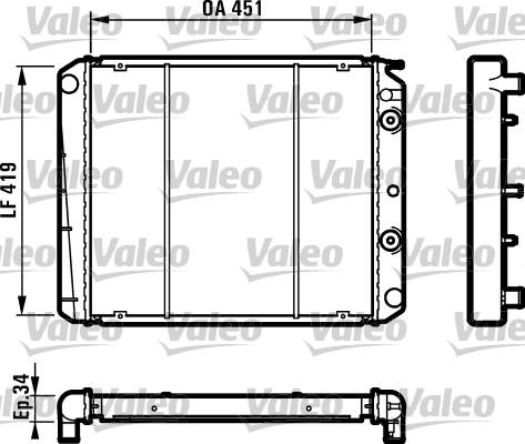 Valeo 810971 - Radiatore, Raffreddamento motore autozon.pro