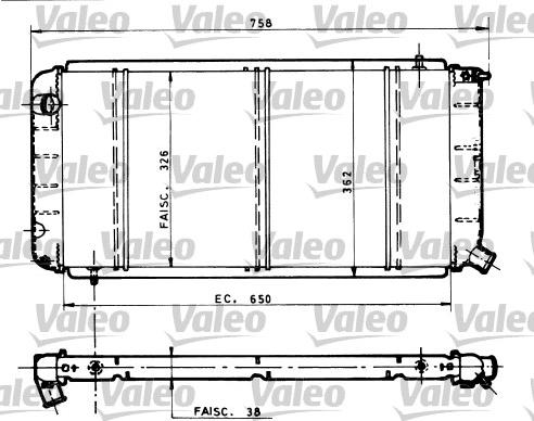 Valeo 810815 - Radiatore, Raffreddamento motore autozon.pro