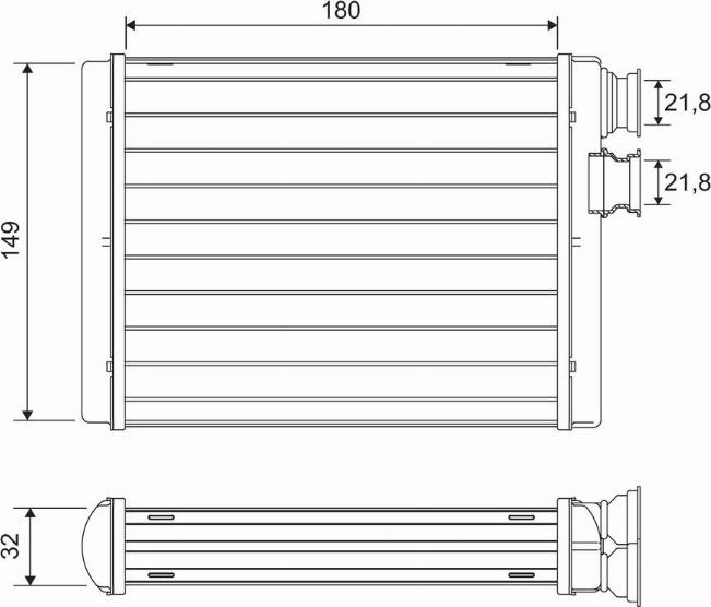 Valeo 811596 - Scambiatore calore, Riscaldamento abitacolo autozon.pro