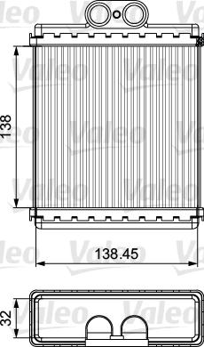 Valeo 811550 - Scambiatore calore, Riscaldamento abitacolo autozon.pro