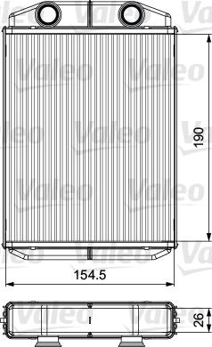 Valeo 811553 - Scambiatore calore, Riscaldamento abitacolo autozon.pro