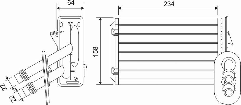 Valeo 811501 - Scambiatore calore, Riscaldamento abitacolo autozon.pro