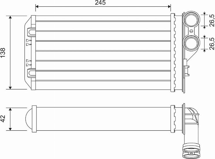 Valeo 811503 - Scambiatore calore, Riscaldamento abitacolo autozon.pro