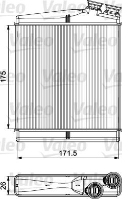 Valeo 811512 - Scambiatore calore, Riscaldamento abitacolo autozon.pro