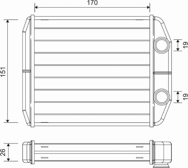 Valeo 811582 - Scambiatore calore, Riscaldamento abitacolo autozon.pro