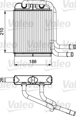 Valeo 811524 - Scambiatore calore, Riscaldamento abitacolo autozon.pro