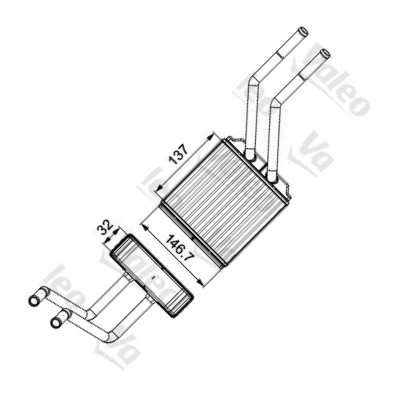 Valeo 811520 - Scambiatore calore, Riscaldamento abitacolo autozon.pro