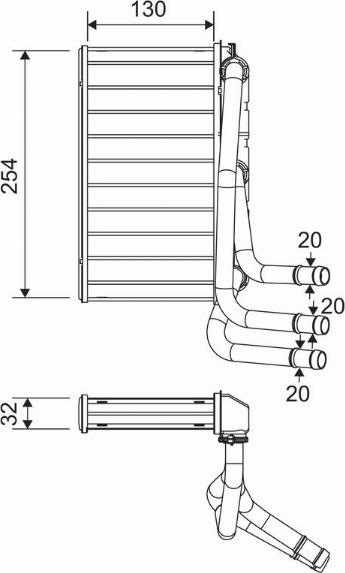 Valeo 811651 - Scambiatore calore, Riscaldamento abitacolo autozon.pro