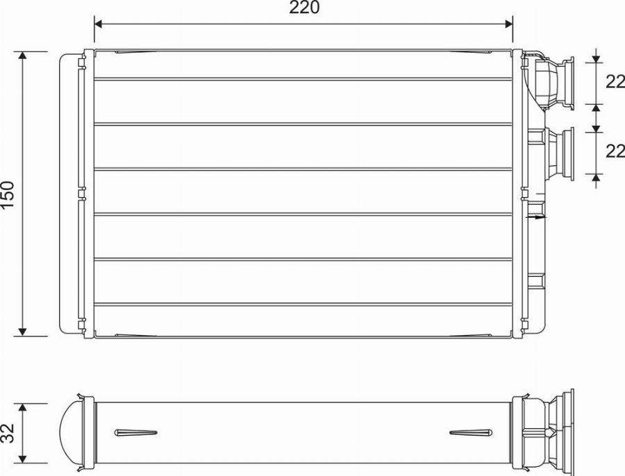 Valeo 811652 - Scambiatore calore, Riscaldamento abitacolo autozon.pro