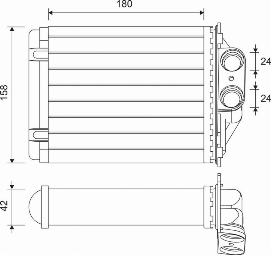 Valeo 811607 - Scambiatore calore, Riscaldamento abitacolo autozon.pro