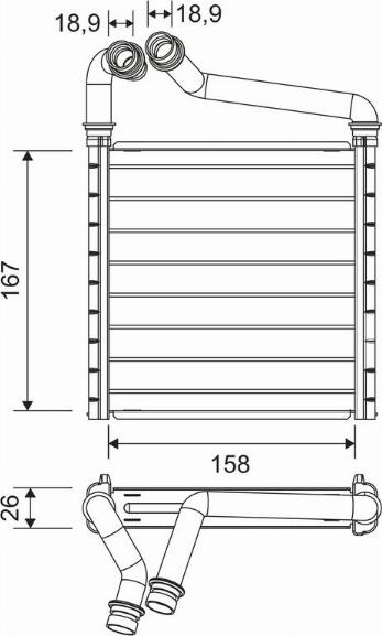 Valeo 811633 - Scambiatore calore, Riscaldamento abitacolo autozon.pro