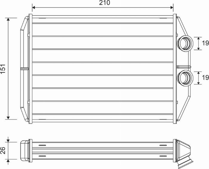 Valeo 811624 - Scambiatore calore, Riscaldamento abitacolo autozon.pro