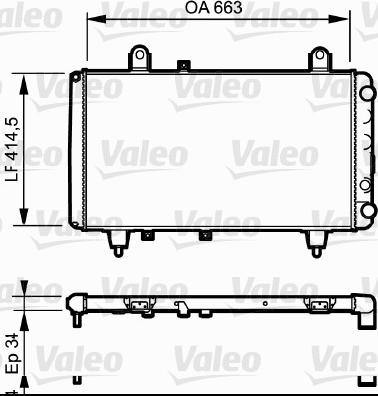 Valeo 811 380 - Radiatore, Raffreddamento motore autozon.pro