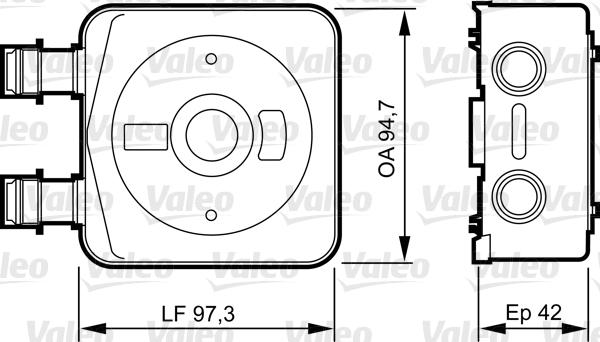 Valeo 818889 - Radiatore olio, Olio motore autozon.pro