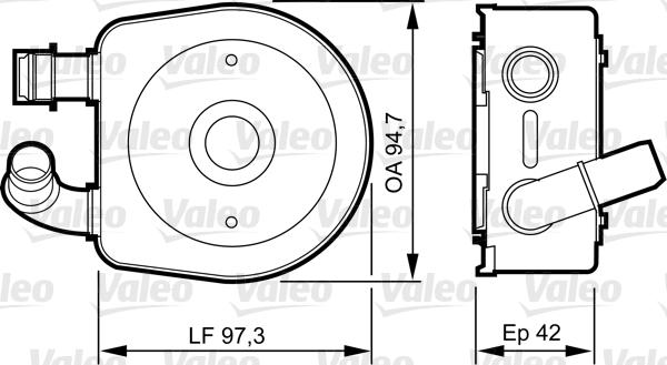 Valeo 818888 - Radiatore olio, Olio motore autozon.pro