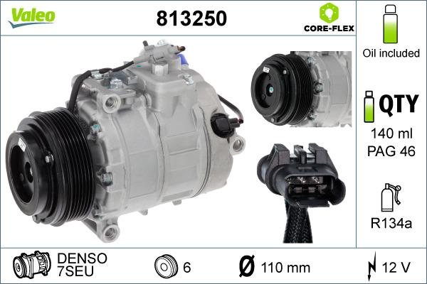 Valeo 813250 - Compressore, Climatizzatore autozon.pro