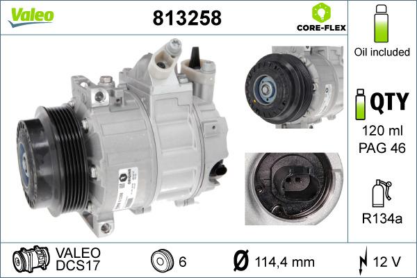 Valeo 813258 - Compressore, Climatizzatore autozon.pro