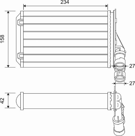 Valeo 812044 - Radiatore, Raffreddamento motore autozon.pro