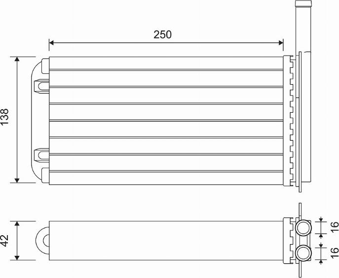 Valeo 812058 - Scambiatore calore, Riscaldamento abitacolo autozon.pro