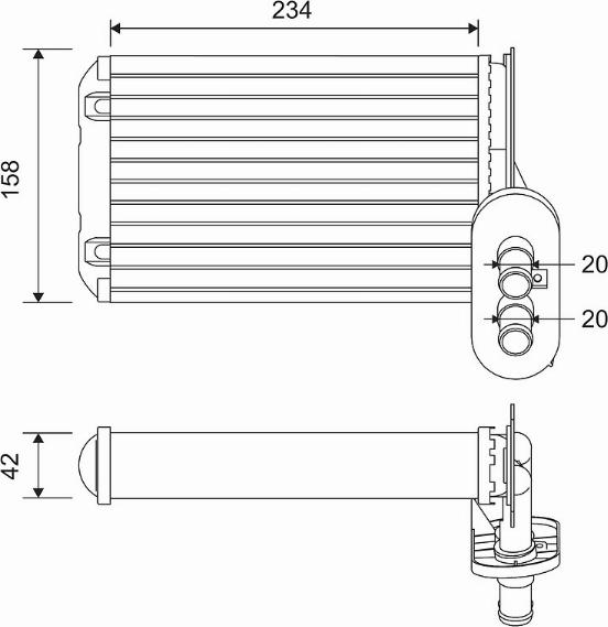 Valeo 812030 - Scambiatore calore, Riscaldamento abitacolo autozon.pro