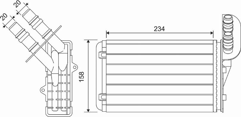 Valeo 812169 - Radiatore, Raffreddamento motore autozon.pro