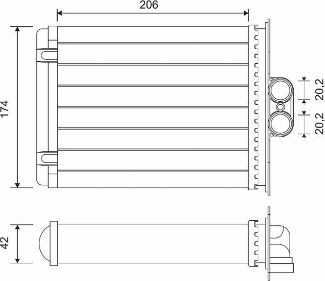 Valeo 812118 - Scambiatore calore, Riscaldamento abitacolo autozon.pro