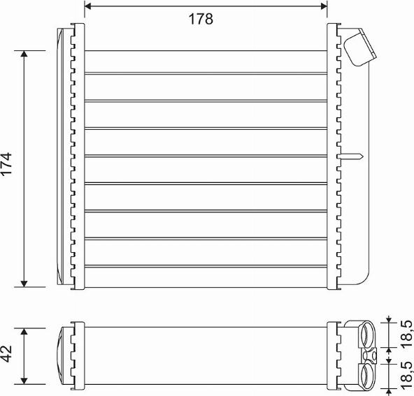 Valeo 812120 - Scambiatore calore, Riscaldamento abitacolo autozon.pro