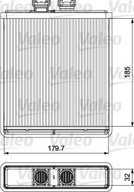 Valeo 812319 - Scambiatore calore, Riscaldamento abitacolo autozon.pro