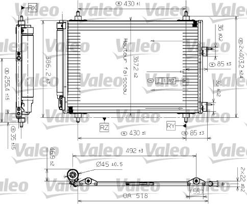 Valeo 817524 - Condensatore, Climatizzatore autozon.pro