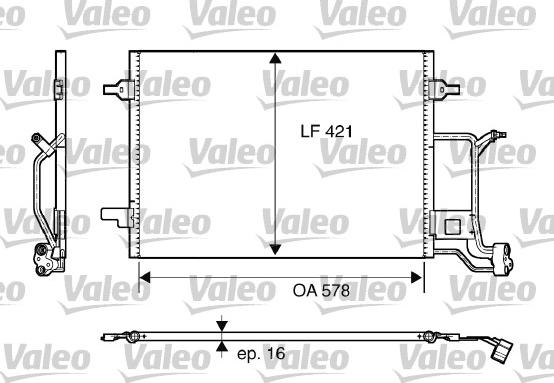 Valeo 817840 - Condensatore, Climatizzatore autozon.pro