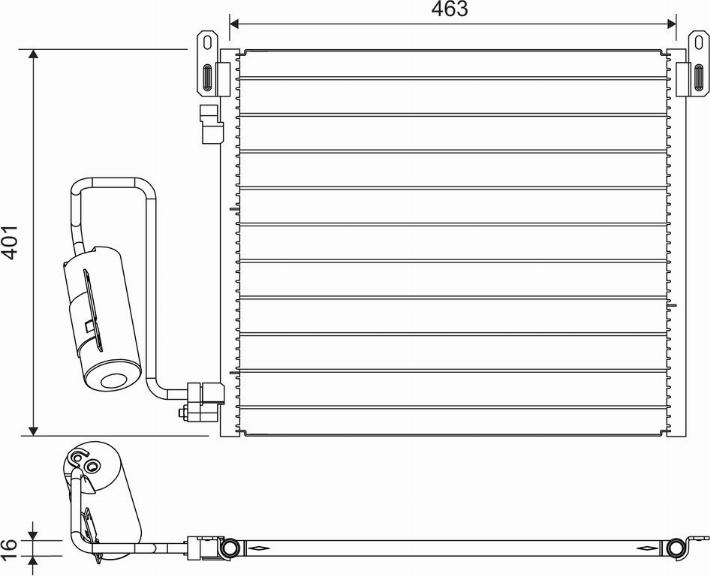 Valeo 817853 - Condensatore, Climatizzatore autozon.pro