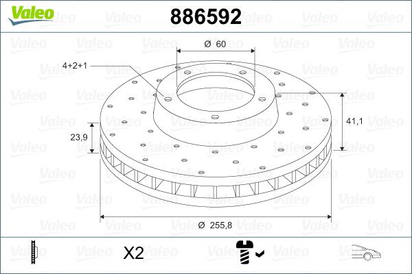 Valeo 886592 - Discofreno autozon.pro