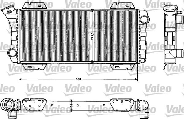 Valeo 883955 - Radiatore, Raffreddamento motore autozon.pro