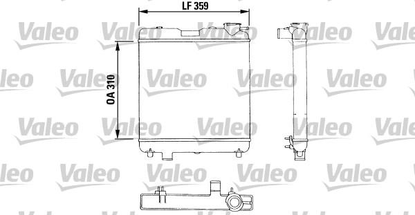 Valeo 883053 - Radiatore, Raffreddamento motore autozon.pro